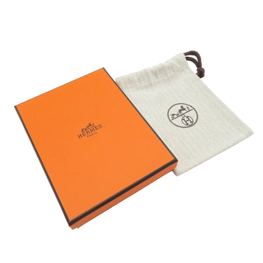 エルメス HERMES コルH ペンダント グレー×シルバー メタル ラッカー ネックレス シルバー金具 ホルンモチーフ