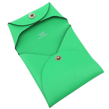 エルメス HERMES バスティア ヴェールコミック ヴォーマダム コインケース シルバー金具 新品 未使用 緑