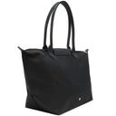 ロンシャン LONGCHAMP ル プリアージュ コレクション ポケモン ブラック ナイロン カウハイド トートバッグ シルバー金具 黒 ピカチュウ