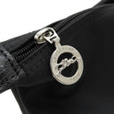 ロンシャン LONGCHAMP ル プリアージュ コレクション ポケモン ブラック ナイロン カウハイド トートバッグ シルバー金具 黒 ピカチュウ