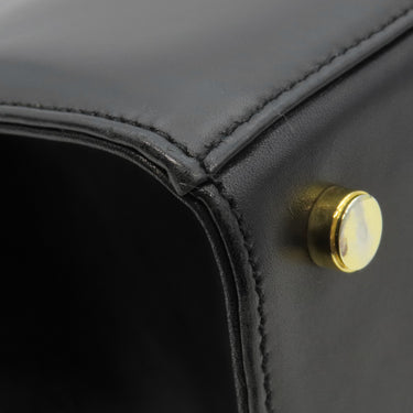 フェラガモ FERRAGAMO ヴァラ リボン BA214178 ブラック レザー 2WAYバッグ ゴールド金具 黒 ハンドバッグ ショルダーバッグ