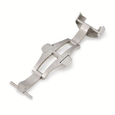 パネライ PANERAI 純正 シルバー ステンレススチール 腕時計パーツ 22mm幅対応 バックル 両開き プッシュ 尾錠 正規品 ベルト バンド パーツ 替え SS シルバー 銀