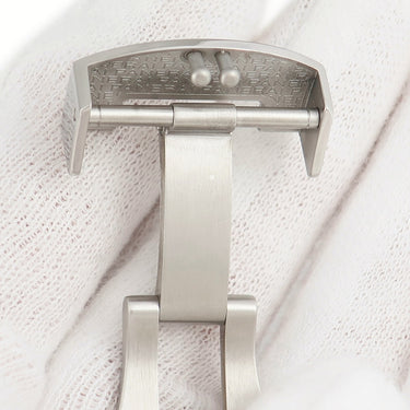 パネライ PANERAI 純正 シルバー ステンレススチール 腕時計パーツ 22mm幅対応 バックル 両開き プッシュ 尾錠 正規品 ベルト バンド パーツ 替え SS シルバー 銀