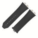 ウブロ HUBLOT 純正 ビッグバン ウニコ 411用 ラバーバンド ブラック ラバー 腕時計パーツ 替え ベルト ストラップ 予備 交換 スペア 28mm ブラック 黒