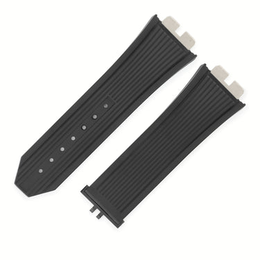 ウブロ HUBLOT 純正 ビッグバン ウニコ 411用 ラバーバンド ブラック ラバー 腕時計パーツ 替え ベルト ストラップ 予備 交換 スペア 28mm ブラック 黒