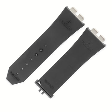 ウブロ HUBLOT 純正 ビッグバン ウニコ 411用 ラバーバンド ブラック ラバー 腕時計パーツ 替え ベルト ストラップ 予備 交換 スペア 28mm ブラック 黒