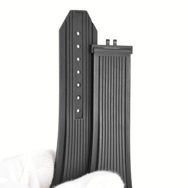 ウブロ HUBLOT 純正 ビッグバン ウニコ 411用 ラバーバンド ブラック ラバー 腕時計パーツ 替え ベルト ストラップ 予備 交換 スペア 28mm ブラック 黒