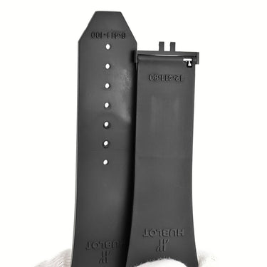 ウブロ HUBLOT 純正 ビッグバン ウニコ 411用 ラバーバンド ブラック ラバー 腕時計パーツ 替え ベルト ストラップ 予備 交換 スペア 28mm ブラック 黒
