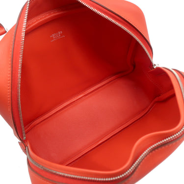 エルメス HERMES ミニプリュム カプシーヌ ヴォースイフト ハンドバッグ シルバー金具 SV金具