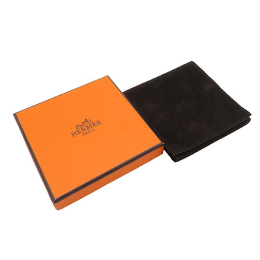 エルメス HERMES ミニドッグ クルー カレ レッド×ゴールド スイフト メタル T3 ブレスレット シルバー金具 新品 未使用 赤