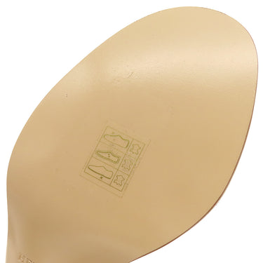 エルメス HERMES マネージュ ホワイト×ブラウン×ボルドー レザー #38 サンダル シルバー金具 白 ケリーベルト ケリー金具