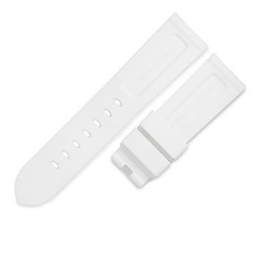 パネライ PANERAI 純正 ルミノール用 ラバーバンド ホワイト ラバー 腕時計パーツ 未使用 替え ベルト ストラップ 尾錠用 予備 交換 スペア 24ｍｍ ホワイト 白