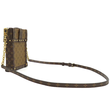 ルイヴィトン LOUIS VUITTON ポシェット トランク ヴェルティカル M67873 モノグラムリバース モノグラムキャンバス モノグラムリバースキャンバス ショルダーバッグ ゴールド金具 茶