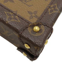 ルイヴィトン LOUIS VUITTON ポシェット トランク ヴェルティカル M67873 モノグラムリバース モノグラムキャンバス モノグラムリバースキャンバス ショルダーバッグ ゴールド金具 茶
