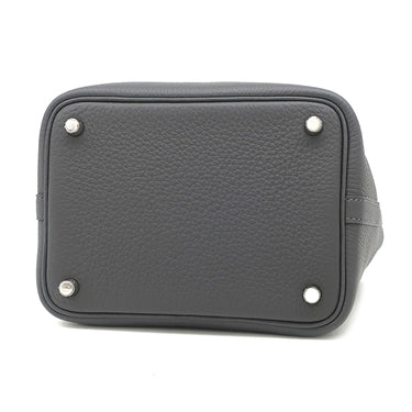 エルメス HERMES ピコタンロック PM エクラ アルドワーズ×グリプラチナ トリヨンクレマンス ヴォースイフト ハンドバッグ シルバー金具 新品 未使用 バイカラー