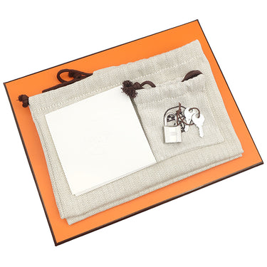 エルメス HERMES ピコタンロック PM エクラ アルドワーズ×グリプラチナ トリヨンクレマンス ヴォースイフト ハンドバッグ シルバー金具 新品 未使用 バイカラー