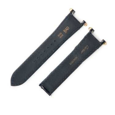 カルティエ Cartier 純正 パシャ用 クロコバンド ダークネイビー クロコダイル K18PG 腕時計パーツ 未使用 ベルト ストラップ 19ｍｍ 紺 ダークネイビー シャイニー