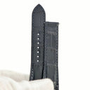 カルティエ Cartier 純正 パシャ用 クロコバンド ダークネイビー クロコダイル K18PG 腕時計パーツ 未使用 ベルト ストラップ 19ｍｍ 紺 ダークネイビー シャイニー