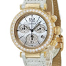腕時計 カルティエ Cartier パシャ シータイマー レディ クロノ WJ130009 クオーツ レディース K18YG無垢 純正ダイヤ シェル