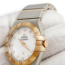 腕時計 オメガ OMEGA コンステレーション ブラッシュ 123.20.27.60.55.006 クオーツ レディース K18RG×SS コンビ 純正ダイヤ シェル