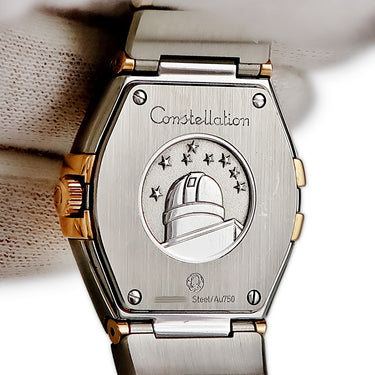 腕時計 オメガ OMEGA コンステレーション ブラッシュ 123.20.27.60.55.006 クオーツ レディース K18RG×SS コンビ 純正ダイヤ シェル