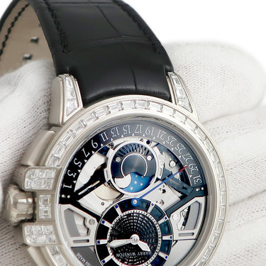 腕時計 ハリーウィンストン Harry Winston オーシャン ムーンフェイズ オートマティック OCEAMP42WW001 自動巻き メンズ K18WG ダイヤ 限定