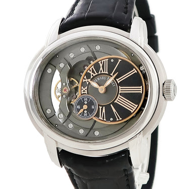 腕時計 オーデマピゲ AUDEMARS PIGUET ミレネリー 4101 15350ST.OO.D002CR.01 自動巻き メンズ スケルトン ローマン オフセンター スモセコ