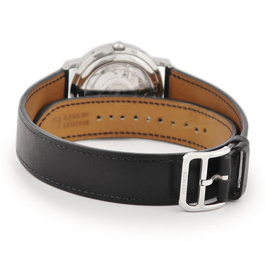 腕時計 エルメス HERMES クリッパー GMT パワーリザーブ ドゥブルトゥール CL5.710 自動巻き メンズ ホワイト アラビア 2連