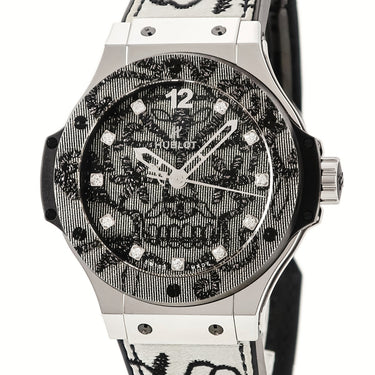 腕時計 ウブロ HUBLOT ビッグバン ブロイダリー スチール 343.SS.6570.NR.BSK16 自動巻き メンズ 純正11Pダイヤ 刺繍 限定