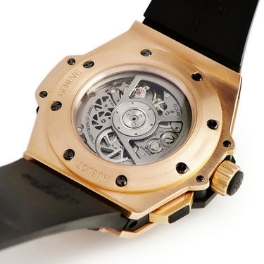 腕時計 ウブロ HUBLOT キングパワー ウニコ GMT セラミック 771.OM.1170.RX 自動巻き メンズ K18キングゴールド×セラミック ブラック