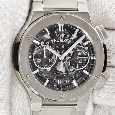 腕時計 ウブロ HUBLOT クラシックフュージョン アエロフュージョン クロノグラフ 528.NX.0170.NX 自動巻き メンズ スケルトン