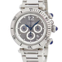 腕時計 カルティエ Cartier パシャ ドゥ カルティエ WSPA0027 自動巻き メンズ ギヨシェ 青針 デイト