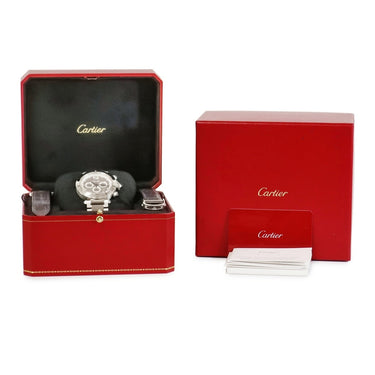 腕時計 カルティエ Cartier パシャ ドゥ カルティエ WSPA0027 自動巻き メンズ ギヨシェ 青針 デイト