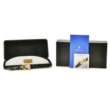 腕時計 ウォルサム WALTHAM フリーメイソン トライアングル 96380.74 手巻き メンズ K18YG無垢 シルバー 三角形 アンティーク 限定