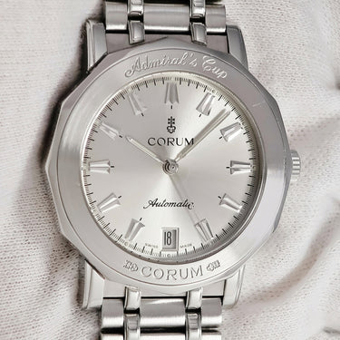 腕時計 コルム CORUM アドミラルズカップ クラシック 89.430.20 V585 自動巻き メンズ シルバー オートマティック デイト 多角形