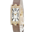 腕時計 ハリーウィンストン Harry Winston アヴェニュー 330/LQGL.M/D3.1 クオーツ レディース K18YG無垢 純正ダイヤ シェル 角型