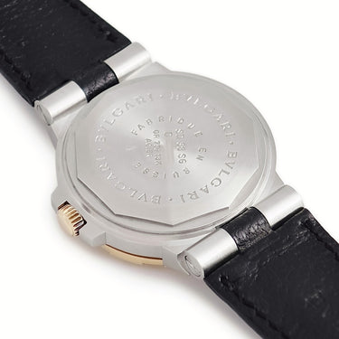 腕時計 ブルガリ BVLGARI ディアゴノ スクーバ SD38SG 自動巻き メンズ ブラック K18YG×SS アラビア コンビ