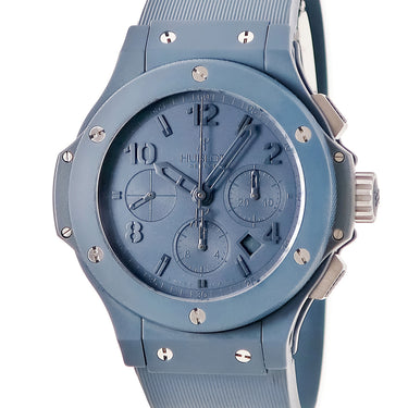 腕時計 ウブロ HUBLOT ビッグバン オールブルー 301.EI.5190.RB 自動巻き メンズ クロノグラフ デイト アラビア バー 限定