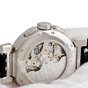 腕時計 ハリーウィンストン Harry Winston プルミエール エキセンター トリレトロ 200-MCRA39W 自動巻き メンズ K18WG無垢 純正ダイヤ