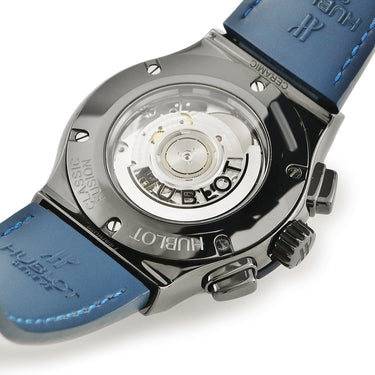 腕時計 ウブロ HUBLOT クラシックフュージョン クロノグラフ セラミック ブルー 521.CM.7170.LR 自動巻き メンズ デイト
