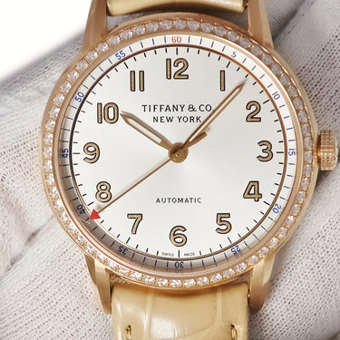 腕時計 ティファニー Tiffany & Co CT60 3-Hand 34mm 36342056 自動巻き レディース K18PG無垢 ピンクゴールド 純正ダイヤ アラビア 3針