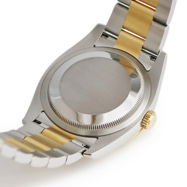 腕時計 ロレックス ROLEX デイトジャスト ターノグラフ 116263 D番 自動巻き メンズ D番 K18YG×SS コンビ ホワイト バー 緑針 日本限定