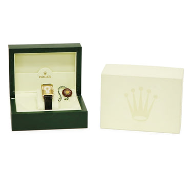 腕時計 ロレックス ROLEX チェリーニ プリンス 5440/8 D番 手巻き メンズ D番 K18YG無垢 シャンパン 角型 スモールセコンド