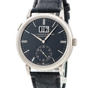 腕時計 ランゲ&ゾーネ LANGE&SOHNE サクソニア アウトサイズデイト 381.029/LS3813AD 自動巻き メンズ K18WG無垢 黒 バー ビッグデイト