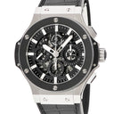 腕時計 ウブロ HUBLOT ビッグバン アエロバン スチール セラミック 311.SM.1170.GR 自動巻き メンズ スケルトン ブラック バー