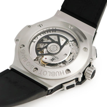腕時計 ウブロ HUBLOT ビッグバン アエロバン スチール セラミック 311.SM.1170.GR 自動巻き メンズ スケルトン ブラック バー