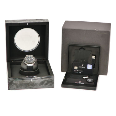 腕時計 ウブロ HUBLOT ビッグバン アエロバン スチール セラミック 311.SM.1170.GR 自動巻き メンズ スケルトン ブラック バー