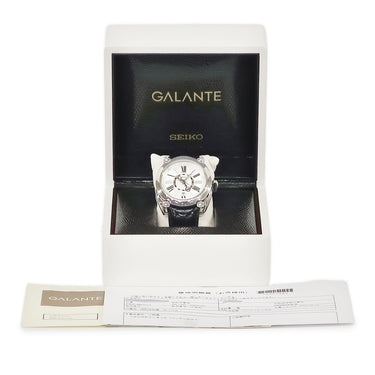 腕時計 セイコー SEIKO ガランテ メカニカル GMT SBLM001 8L36-00C0 自動巻き メンズ デイト 2タイムゾーン表示 シルバー 3針