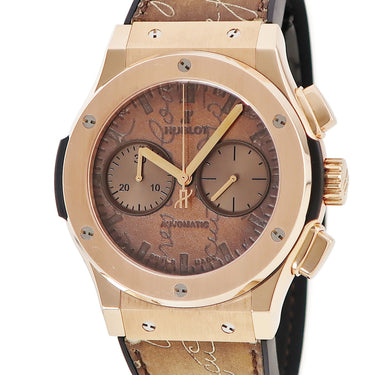 腕時計 ウブロ HUBLOT クラシックフュージョン ベルルッティ スクリット キングゴールド 521.OX.0500.VR.BER17 自動巻き メンズ K18