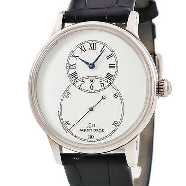 腕時計 ジャケ・ドロー Jaquet Droz グランセコンド J003034201 自動巻き メンズ K18WG無垢 エナメルダイヤル ブルースティール